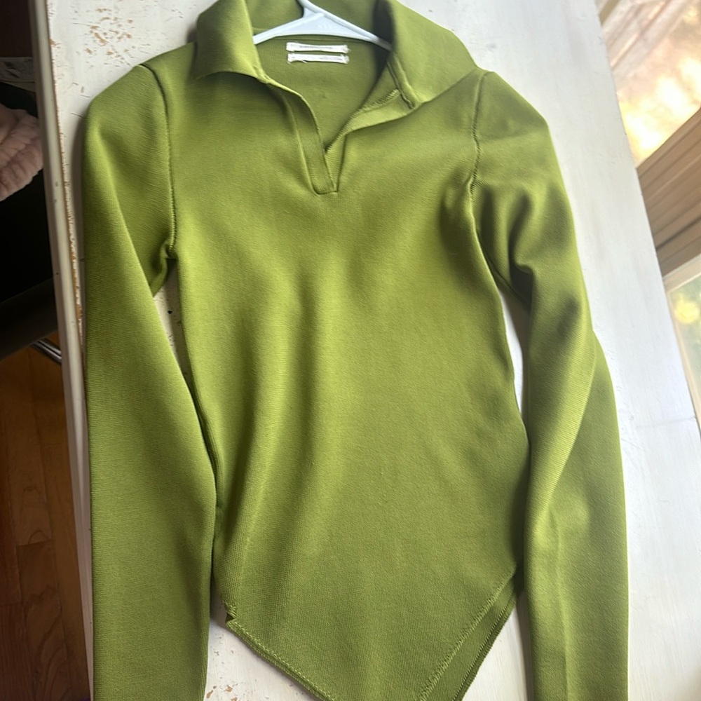 Anthropologie Green Bodysuit